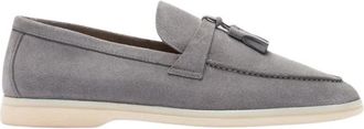 Scarosso Leandro Tassel Loafers - Heren - Loafers - Grijs - 40 EU - Su&egrave;de - Schoenen