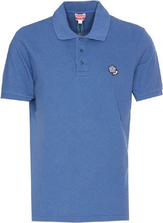 Kenzo Pop-Embroidered Design Short-Sleeved Polo Shirt, Size X-Large