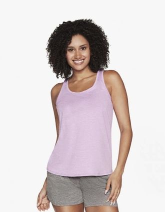 Skechers Womens Skechers WTT185/PRPW GODRI SWIFT TUNIC Womens Tank Top Purple - Size: 18/16