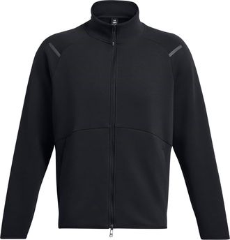 Under Armour Mens Solid Patterned Fleece Jacket in Black - Size X-Large