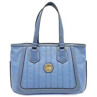 Celine Blue Leather Tote Bag (Pre-Owned)