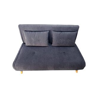 Concept Usine Sof&aacute; cama de pana gris para 2 plazas