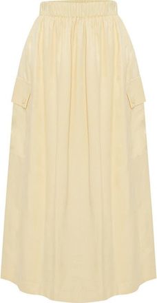 Exquise Saylor Midi Skirt in Yellow at Nordstrom, Size X-Large