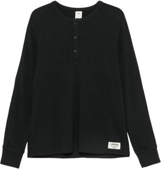 SKIMS Maglione con zip e collo alto in lana e cashmere - - Tops - Uomo - Nero - XL
