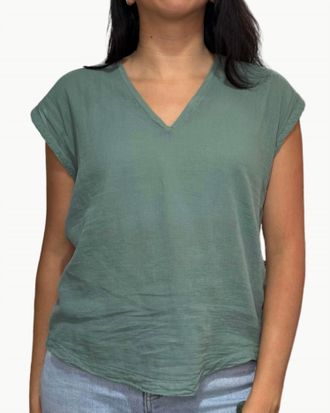 Hartford Tomari Knit T-Shirt In Agave