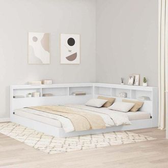 vidaXL vidaXL Testata contenitore Bianco 200 cm Legno multistrato
