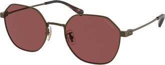 Coach HC7155 CL915 933375 Mens Sunglasses Gold Size 54