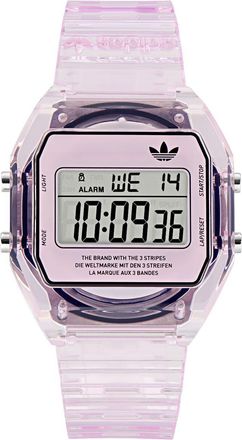 adidas Originals Digital Two Crystal Unisexs Pink Watch AOST24066 Resin - One Size