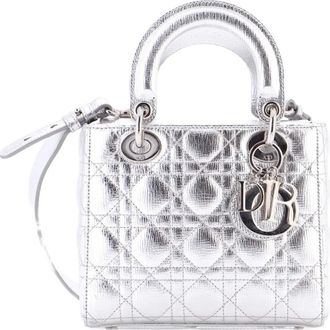 Dior My Lady Dior Bag Cannage Quilted Leather satchel - Zilver