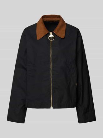 Barbour Jacke mit Leistentaschen Modell CATLIN in Black, Gr&ouml;&szlig;e 44