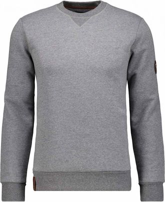 Ragman Sweatjacke RAGMAN, Herren, Gr. S4648, grau (mittelgrau), 65% Baumwolle 35% Polyester, regular fit, Sweatjacken Sweatjacke