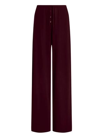 12 Storeez drawstring knitted trousers - women - Merino/Cashmere - M - Red