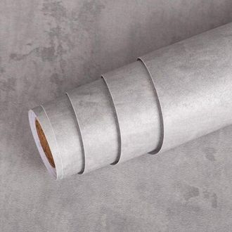OEM Papel Pintado De Hormig&oacute;n Gris Claro, Adhesivo Para Muebles, Rollo De Vinilo Grueso Lavable Para Encimeras De Cocina, Cajones, Puertas De Armarios, Fr