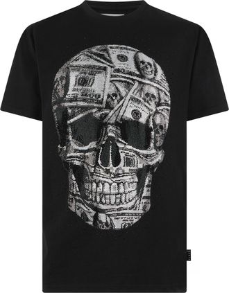 Philipp Plein T-Shirt Met Ronde Hals En Korte Mouwen Skull