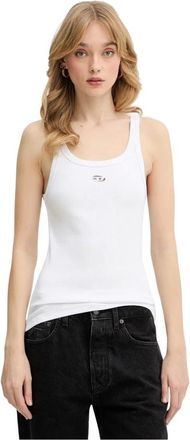 Diesel Tops, Dames, Wit, XS, Katoen, T-Wife-Od Top