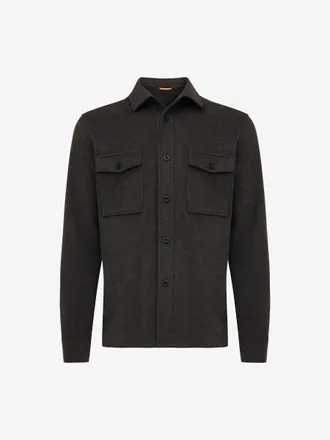 Genti Overshirt Midtown | Donkerbruin