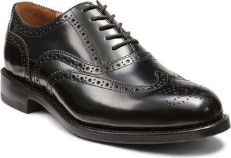 G.H. Bass & Co. Monogram Wingtip Oxford in Black at Nordstrom, Size 7