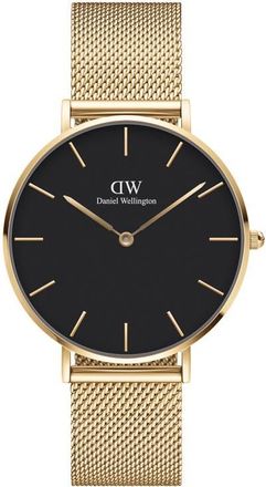 Daniel Wellington Grand Petite Evergold Mesh Strap Watch, 36mm in Rose Gold/Black at Nordstrom