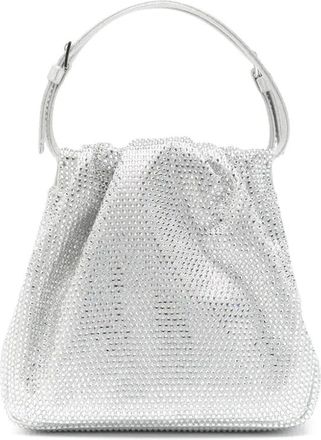 Amina Muaddi Borsa Vittoria mini - Argento