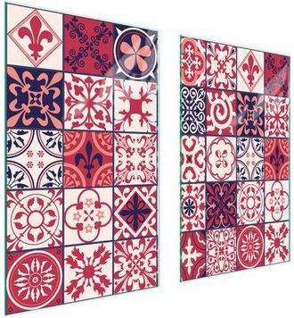 OEM Placa Protectora De Vidrio Para Estufa 75x52 Mosaico