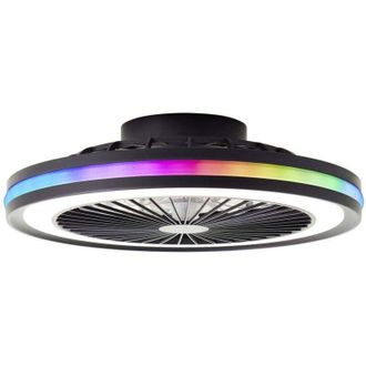 Brilliant G99280/06 Palmero Plafoniera led con sensore di movimento Modulo led 40 w Nero - Brilliant