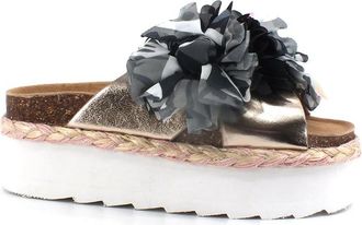 Colors Of California Platform Slider - Dames - Sandalen - Grijs - 40 EU - Schoenen