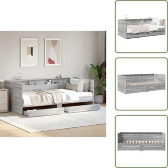 vidaXL The Living Store Divano Letto con Cassetti senza Materasso 100x200 cm - Letto da giorno