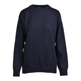 Fabiana Filippi Round-neck Knitwear, female, Blue, S, Pullover Girocollo