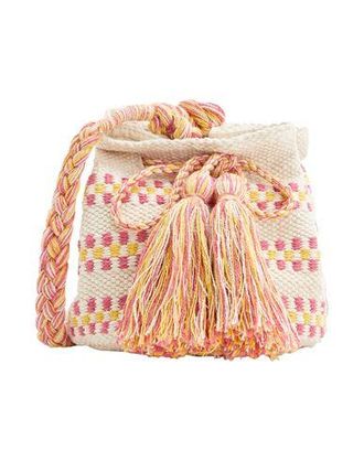 8 by YOOX ORGANIC COTTON MINI CROSS-BODY BUCKET BAG