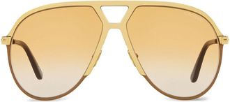 Tom Ford Eyewear Xavier sunglasses - men - Metal - 64 - Gold