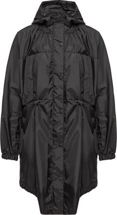 Moncler Moncler Expression Canvas Long Parka, Women, Black, Size: 00