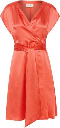 Cream Wikkeljurk - Dames - Wikkelkleedje - Rood - L - Kleedjes