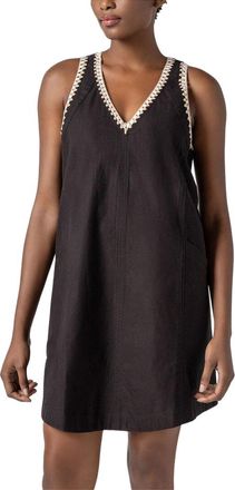 Lilla P Crochet Trim V-Neck Dress