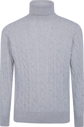 FILIPPO DE LAURENTIIS Turtle Neck Braided Sweater