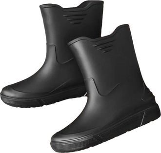 Generic Mens Waterproof Anti-Slip Thick Bottomed Kitchen Rain Boots Fishing Shoes Wear-Resistant Shoes