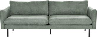 Beliani Sofa 3 Seater VINTERBRO Fabric Light Green