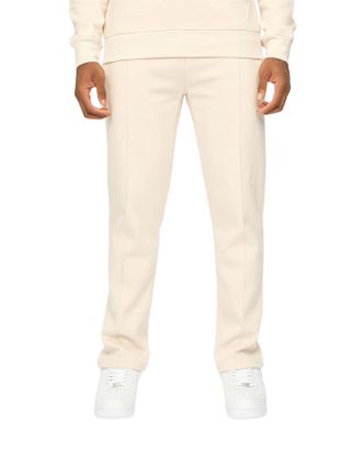 Duck and Cover Mens CHATTAMERE Joggers, Regular Fit, Straight Leg Sweatpants with Drawstring & Welt Pockets (S, Off White)