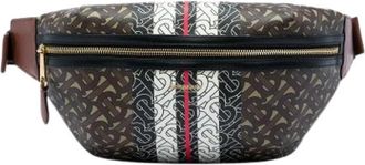 Burberry Pre-owned Vintage Belt Bag - Dames - Vintage Heuptassen - Bruin - ONE Size - Nylon - Vintage