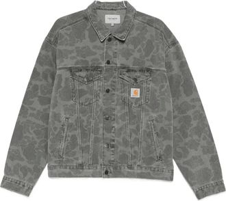 Carhartt Work in Progress Helston camouflage buttoned jacket - Grijs