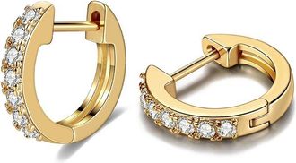 Liv Oliver 18K Plated Cz Earrings