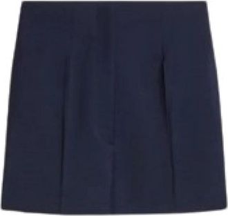 Sportmax Adorato Pocket Shorts - Dames - Bermuda - Blauw - XS - Wol - Korte Broeken