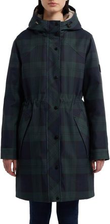 Hunter Fountain 3-in-1 Water Repellent Faux Shearling Lined Parka in Blackwatch Plaid at Nordstrom Rack, Size Medium