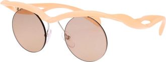 Prada Zonnebril - Heren - Zonnebrillen - Roze - 43 MM - Accessoires