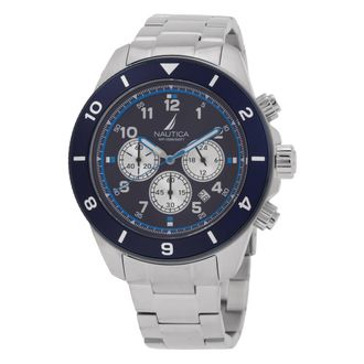 Nautica One Chronograph Quartz Blue Dial Mens Watch NAPNOS405