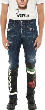 Dsquared2 Blue Slim Mid Rise Jeans