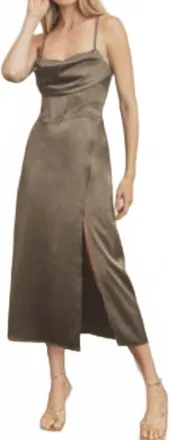 Dress Forum Corset Midi Dress In Pweter