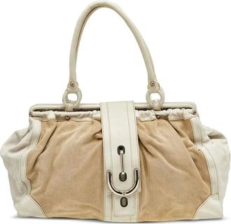 Tod's Borsa tote in tela con rifinitura in pelle - Toni neutri