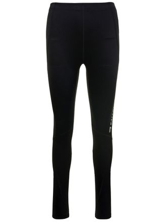 Balenciaga Black Polyester Logo Activewear