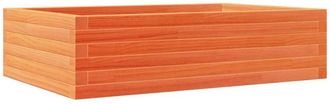 vidaXL Garden Planter Wax Brown 90x60x23 cm Solid Wood Pine Vidaxl