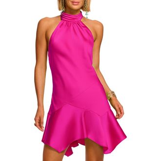 Ramy Brook Nari Minidress in Fiesta Pink at Nordstrom, Size 10